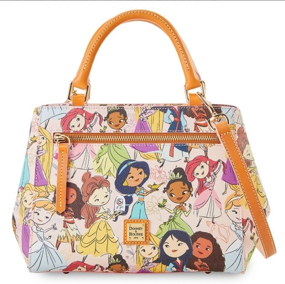 Dooney & Bourke Handbags - Disney Dooney & Bourke Bag - Disney Princesses - Small Zip Satchel Bag EUC
